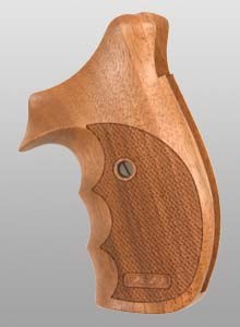 S&W N-Rahmen round butt, compact, Rhomlas, mit Fingerrillen und rundem Rücken, hinten offen