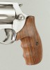 S&W J-Rahmen round butt, glatt mit Fingerrillen, rundem Rücken, Maserholz für Waffen mit im Rahmen integriertem Schlagb.